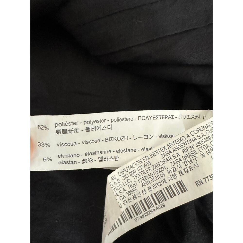 Zara Womens Black Tweed Mini Skirt Size S Academia‎ Preppy Schoolgirl - Picture 6 of 9